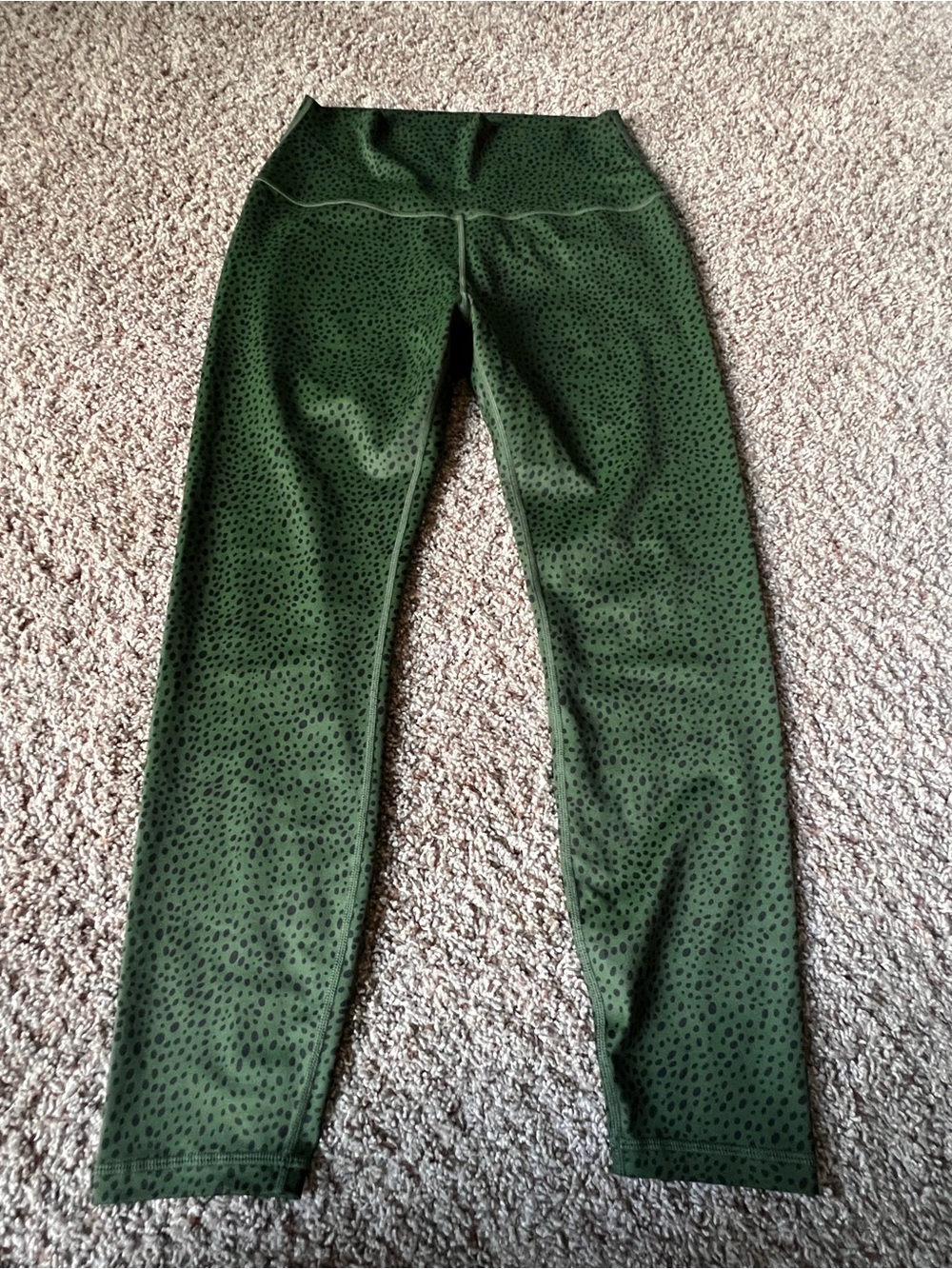 ZYIA Olive Green Speckled Workout Leggings
